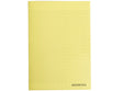 Cahier Agrafe 21X29.7Cm, Grands Carreaux, Couverture Semi-Rigide Jaune, 96 Pages