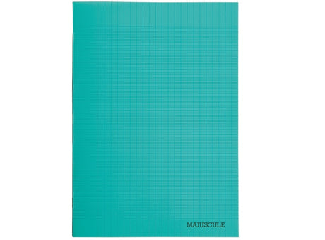 Cahier Agrafe 21X29.7Cm, Grands Carreaux, Couverture Semi-Rigide, 96 Pages Vert