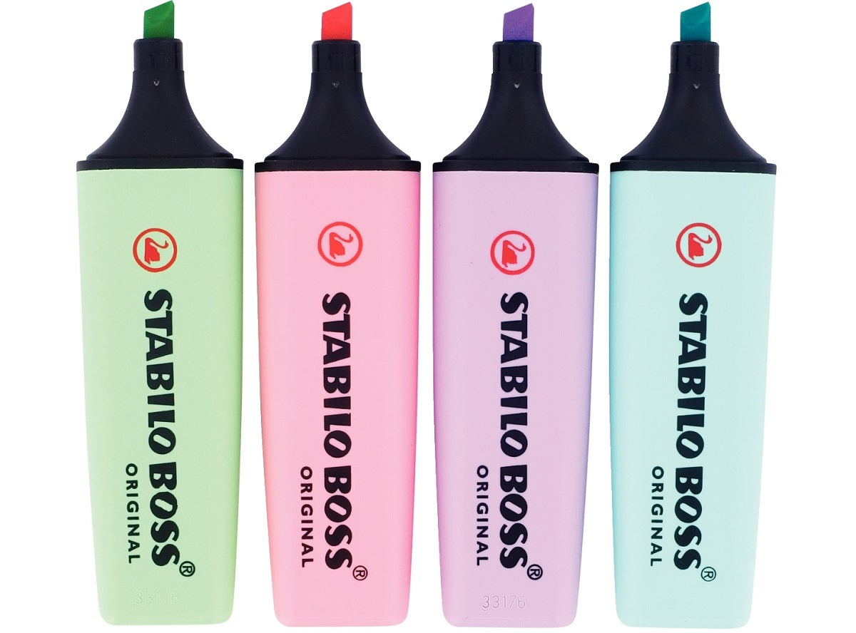 4 Surligneurs Pastel Assortis