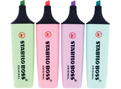 4 Surligneurs Pastel Assortis