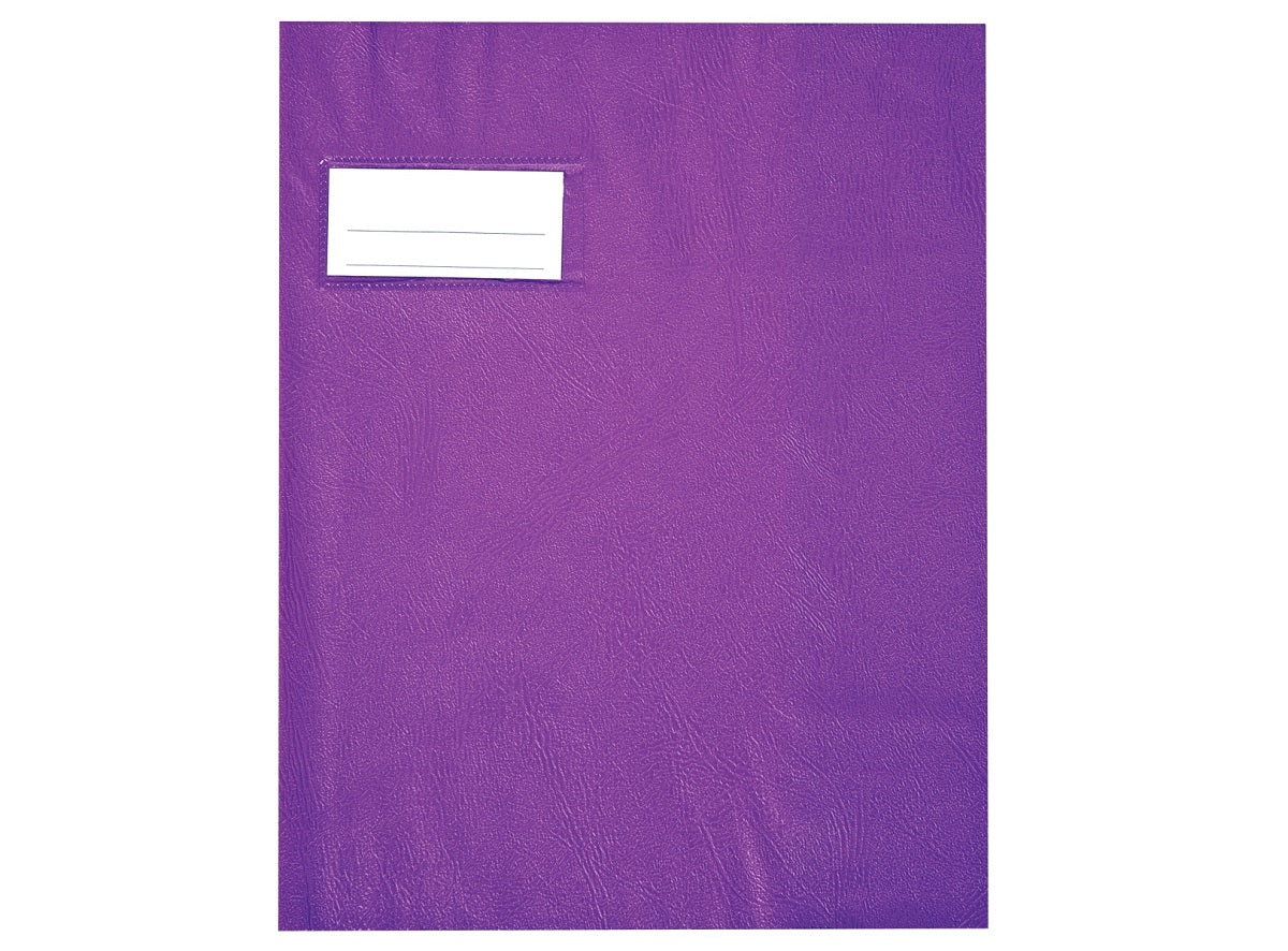 Protege-Cahier Avec Etiquette 17X22Cm Violet