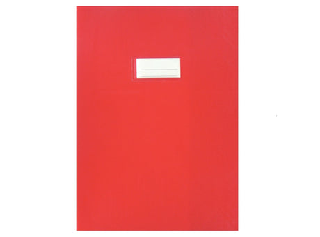 Protege-Cahier Avec Etiquette 21X29,7Cm Rouge