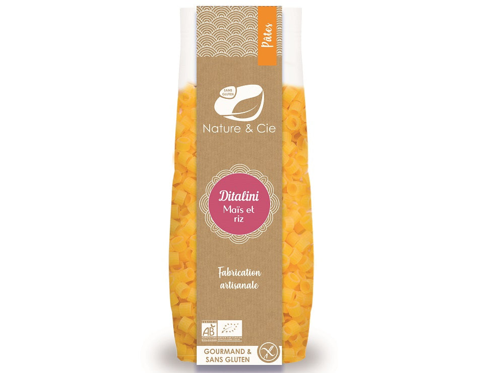 Ditalini au mais et riz BIO sans gluten