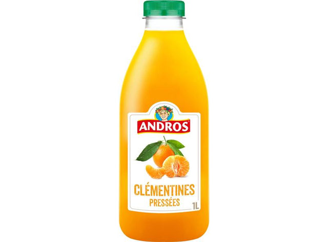 Jus de clementine pressees 100% pur jus sans sucres ajoutes
