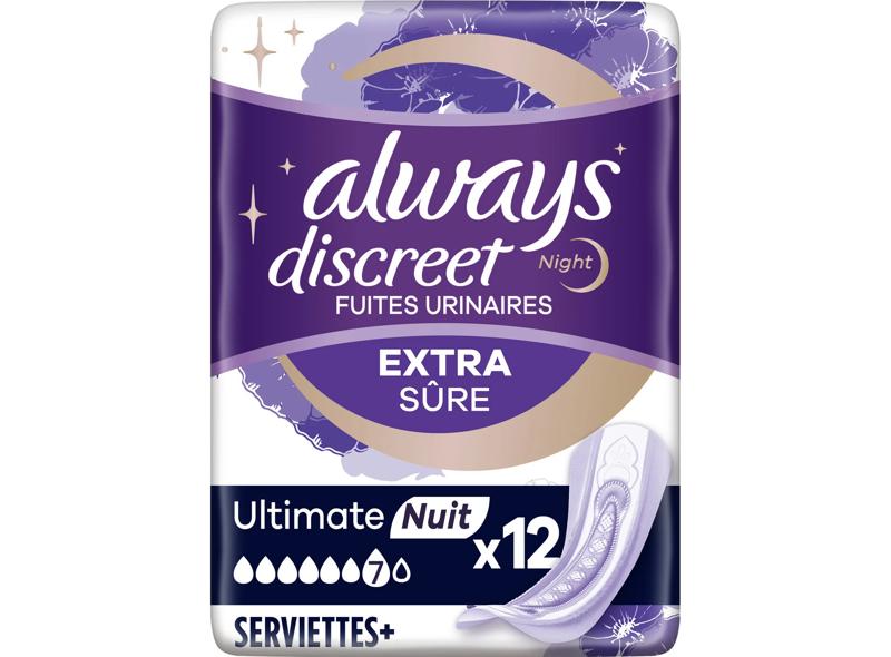 Serviettes Hygienique Fuites Urinaires Ultimate Nuit
