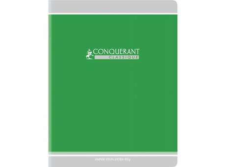 Cahier Pique Vert, 48 Pages, Grands Carreaux, 24X32Cm, Papier 70G