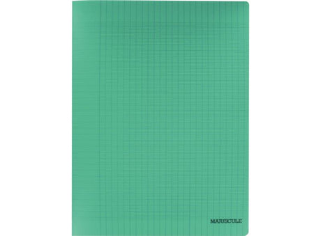 Cahier pique vert, 96 pages, grands carreaux, 24x32cm, papier 90g