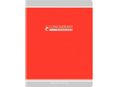 Cahier Pique Rouge, 96 Pages, Grands Carreaux, 24X32Cm, Papier 90G