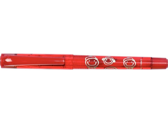 Stylo Plume Ecolier Smiley Rouge