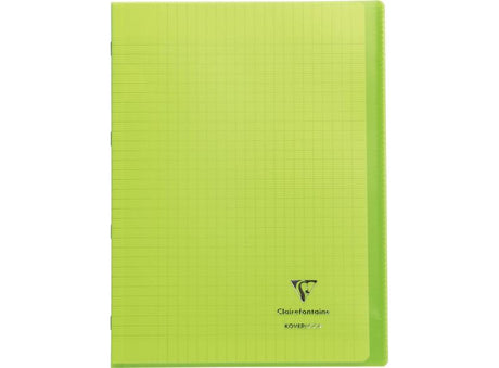 Cahier + Protege Cahier Grands Carreaux, 96 Pages, A4 Vert
