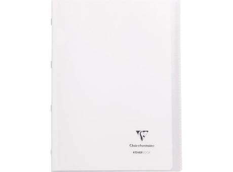 Cahier + Protege Cahier Grands Carreaux, 96 Pages, A4 Blanc