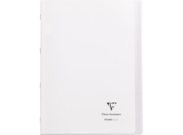 Cahier + Protege Cahier Grands Carreaux, 96 Pages, A4 Blanc
