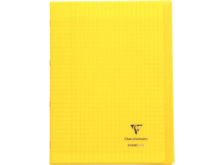 Cahier + Protege Cahier Grands Carreaux, 96 Pages, A4 Jaune