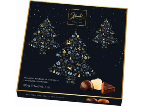 Assortiment de chocolats noir ”Arbre de Noel”