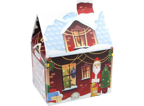 Chalet De Noel Garni Dun Assortiment De Moulages Au Chocolat Au Lait