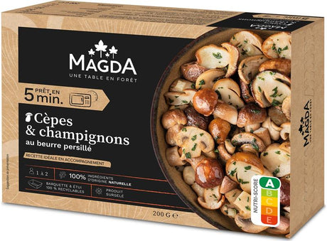 Cepes Et Champignons Cuits Au Beurre Persille