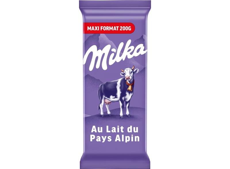 Tablette De Chocolat Au Lait Du Pays Alpin