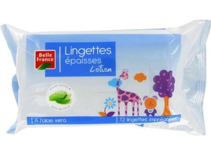 Lingettes bebe a l’alœ vera sans alcool