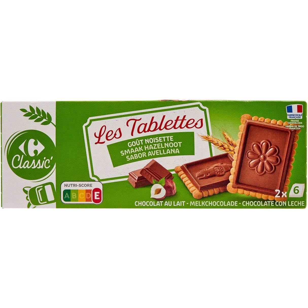 MILK CHOCOLATE HAZELNUT BISCUITS 150G (#116771)