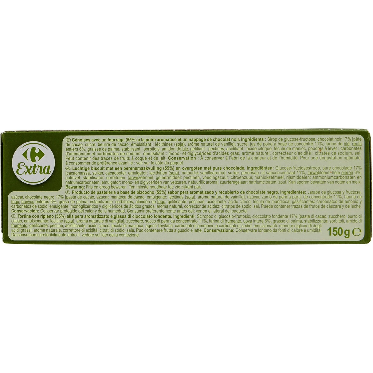 CHOCOLATE PEAR BISCUITS 150G (#116497)