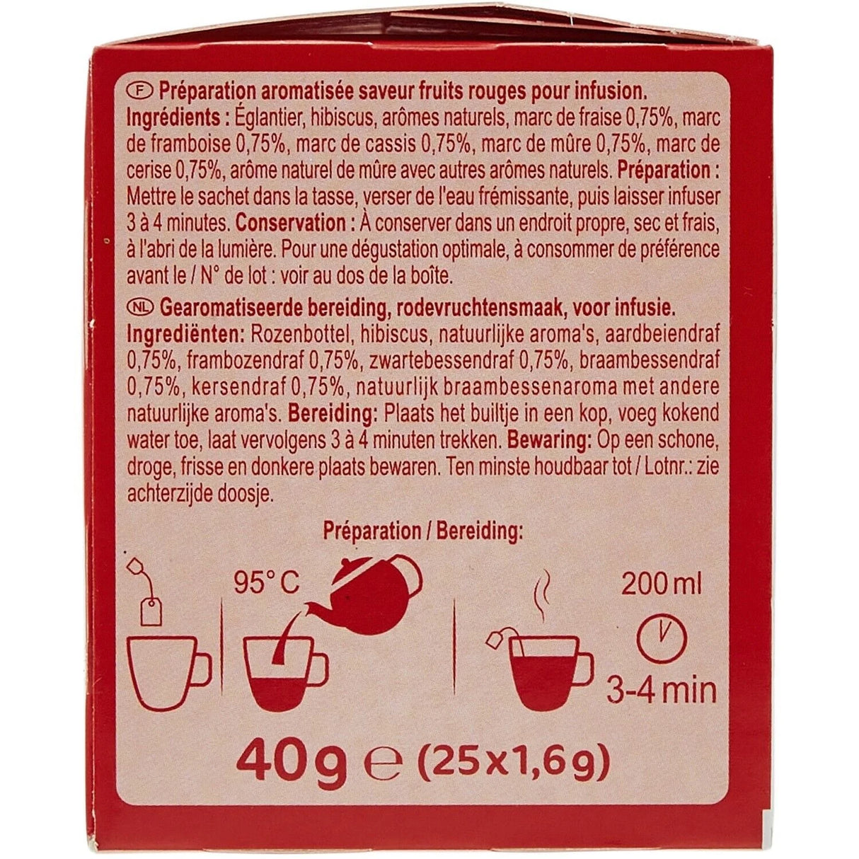 RED FRUIT HERBAL TEA 25PC CRF (#118181)