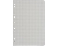 50 Feuilles Mobiles Perforees Petits Carreaux A4