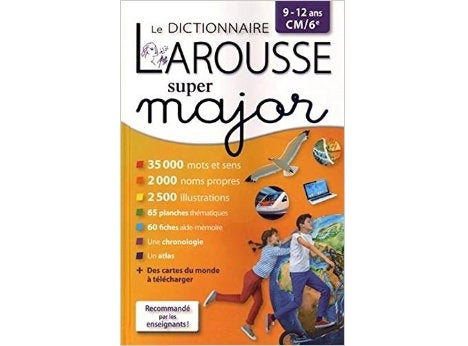 Dictionnaire Super Major, Du Cm1 A La 6Eme