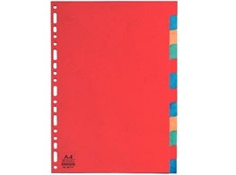 12 Intercalaires En Carton A4