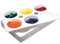 10 Palettes Rectangulaire De 6 Godets Pour Peinture