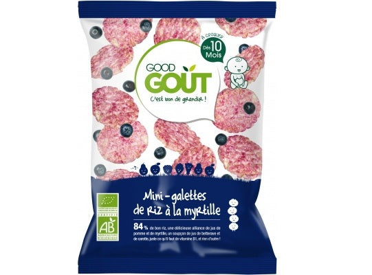 Mini-Galettes De Riz A La Myrtille