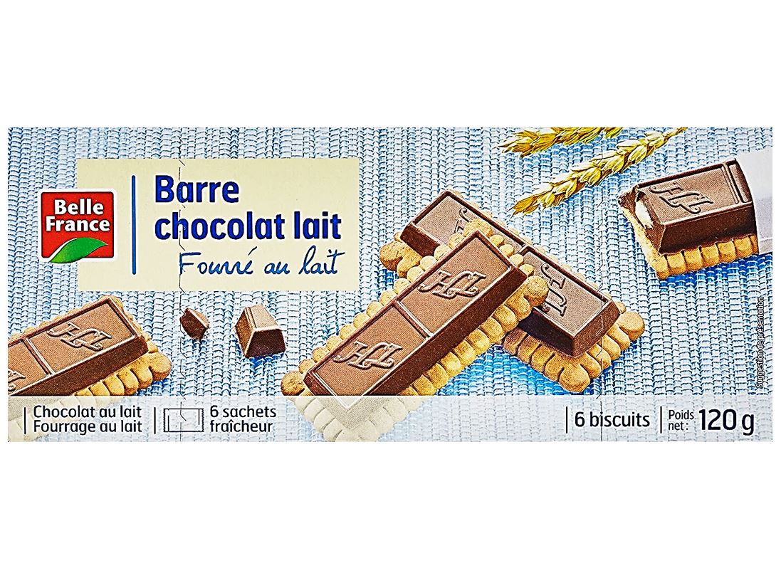 Biscuit Barre Chocolat Fourre Lait