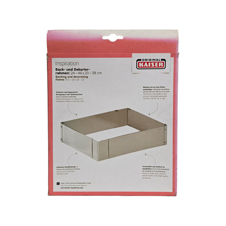 ADJUSTABLE BAKING AND DECORATING FRAME 24–46 X 20–38CM (#51691)