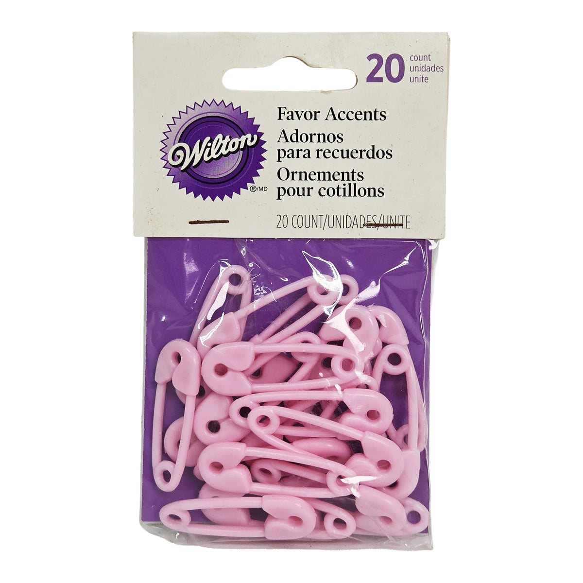 PINK SMALL SAFETY PINS 1.5" 20PCS 1103-21 (#53039)