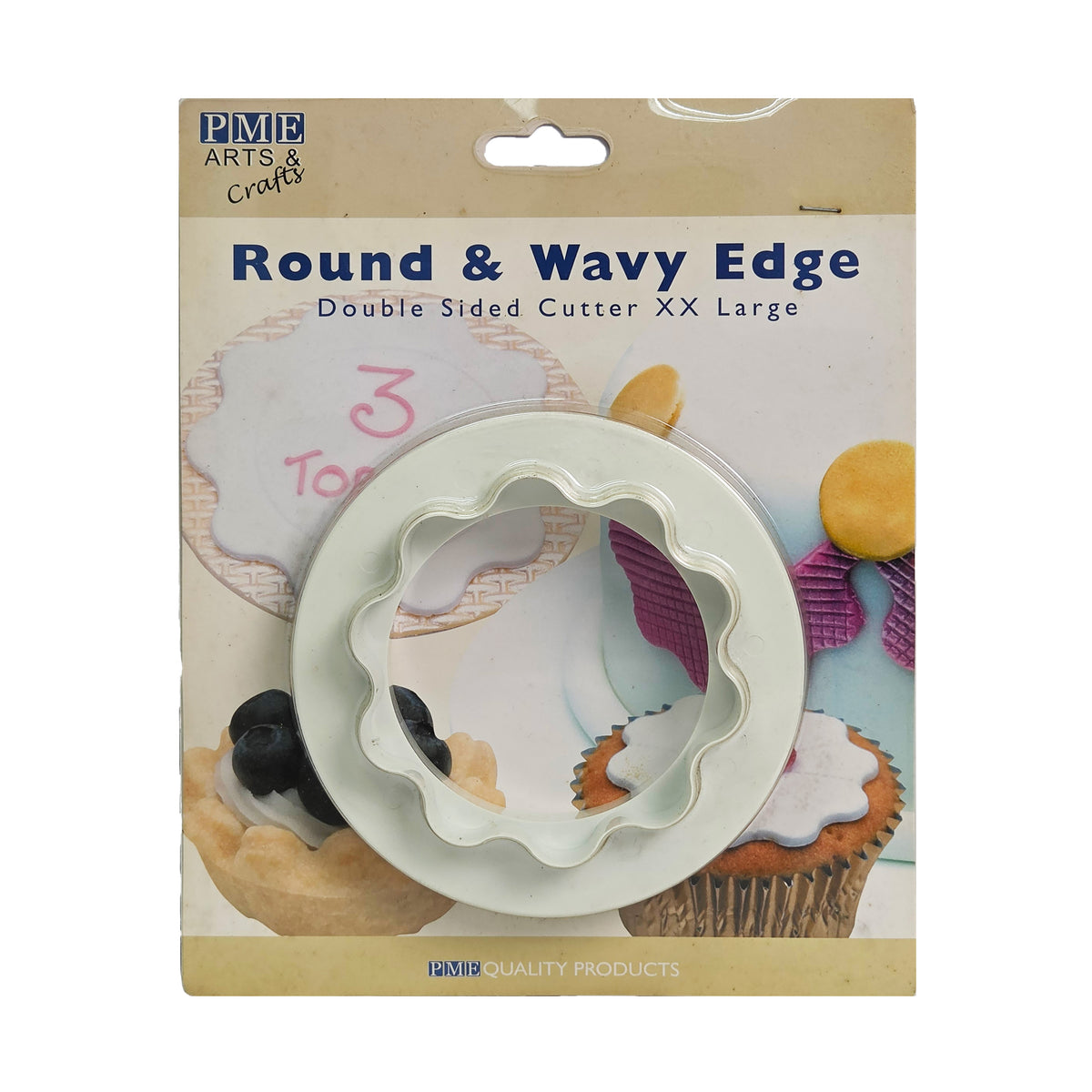 ROUND & WAVY EDGE DOUBLE-SIDED CUTTER XX LARGE (#53223)