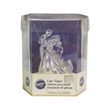 CLEAR BIANCA WEDDING CAKE TOPPER 5 IN HIGH (#53686)