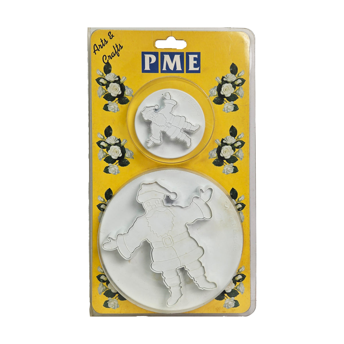 EMBOSSED FATHER CHRISTMAS CUTTERS SET OF 2 (#53897)
