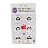 STICK-ON FLOWER NAIL TEMPLATES 48 PIECES (#54296)