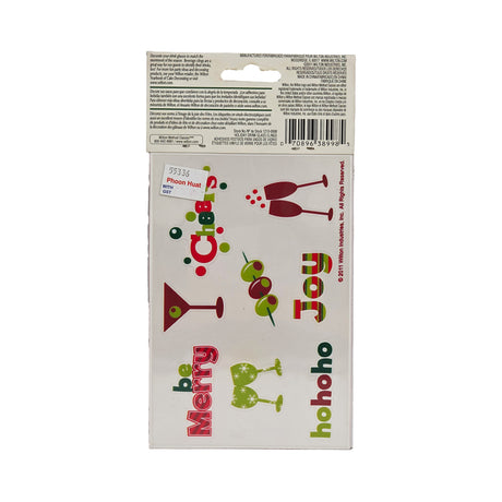 DRINK GLASS CLINGS 16 PIECES (#55336)