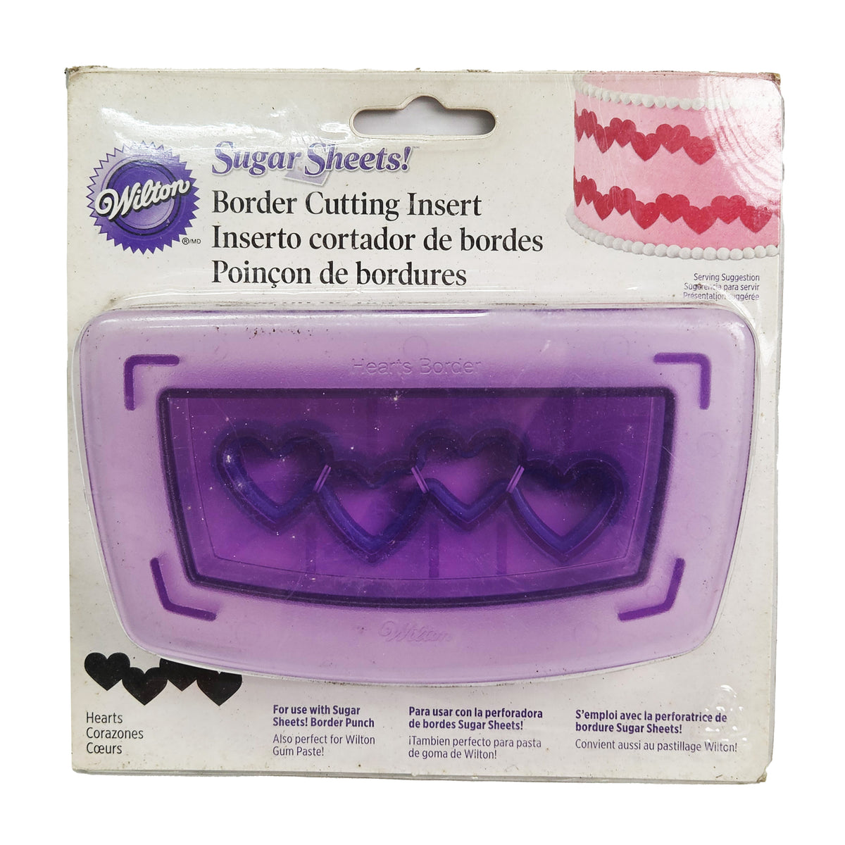 SUGAR SHEETS HEARTS BORDER CUTTING INSERT (#55373)