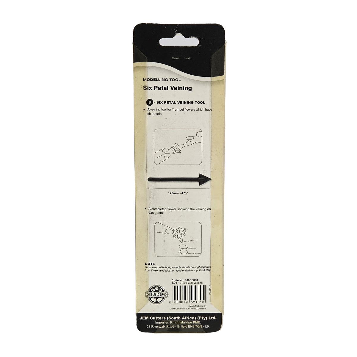 SIX PETAL (NEW FORMAT) TOOL8-109SE008 (#55645)
