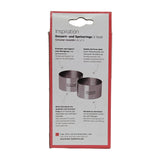CIRCULAR DESSERT AND SERVING RINGS 8 CM X 5 CM, SET OF 2 (#56791)