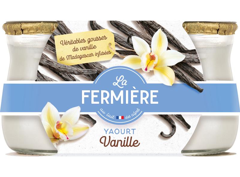 La Fermiere Le Yaourt Vanille Pots Gres