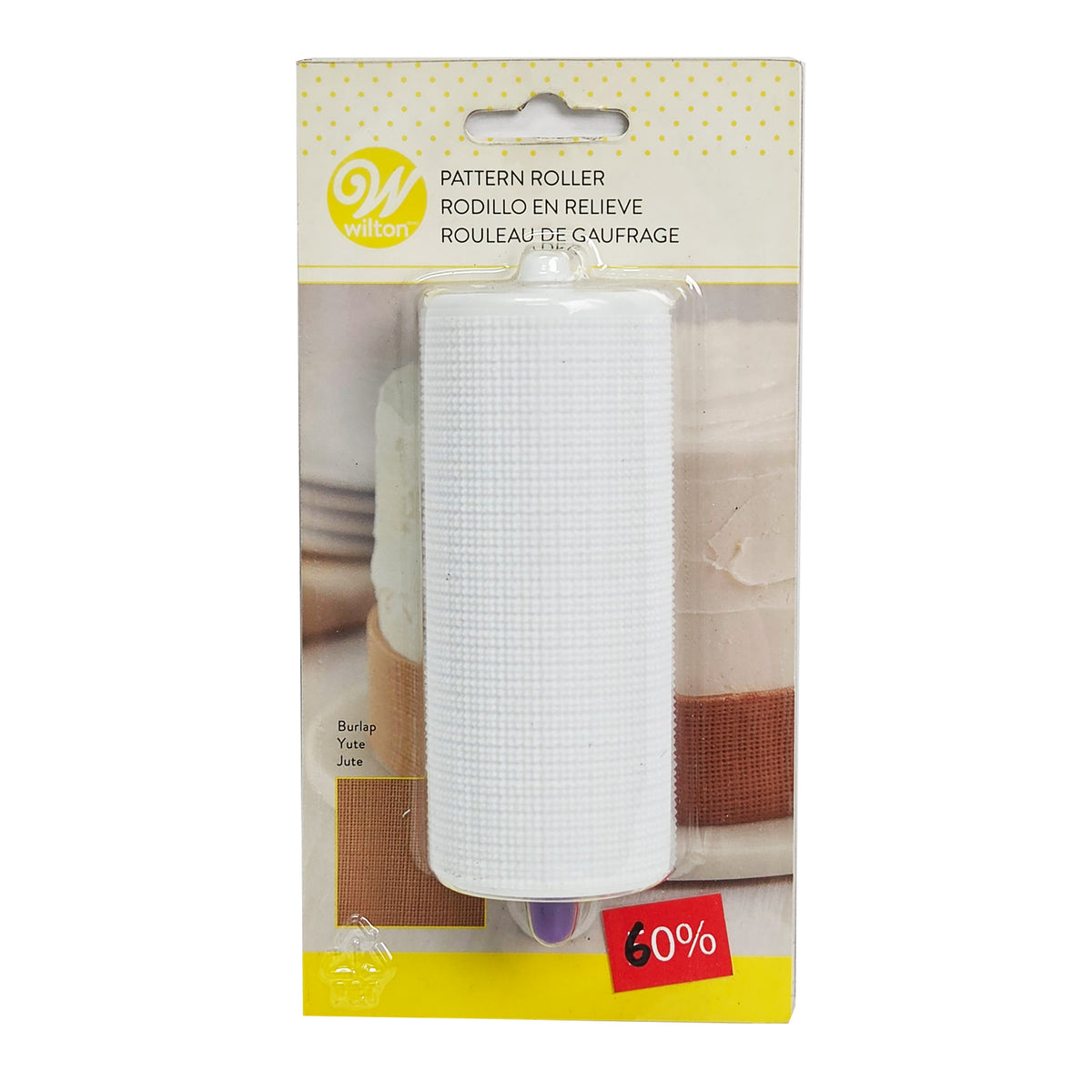 BURLAP FONDANT PATTERN ROLLER (#59865)
