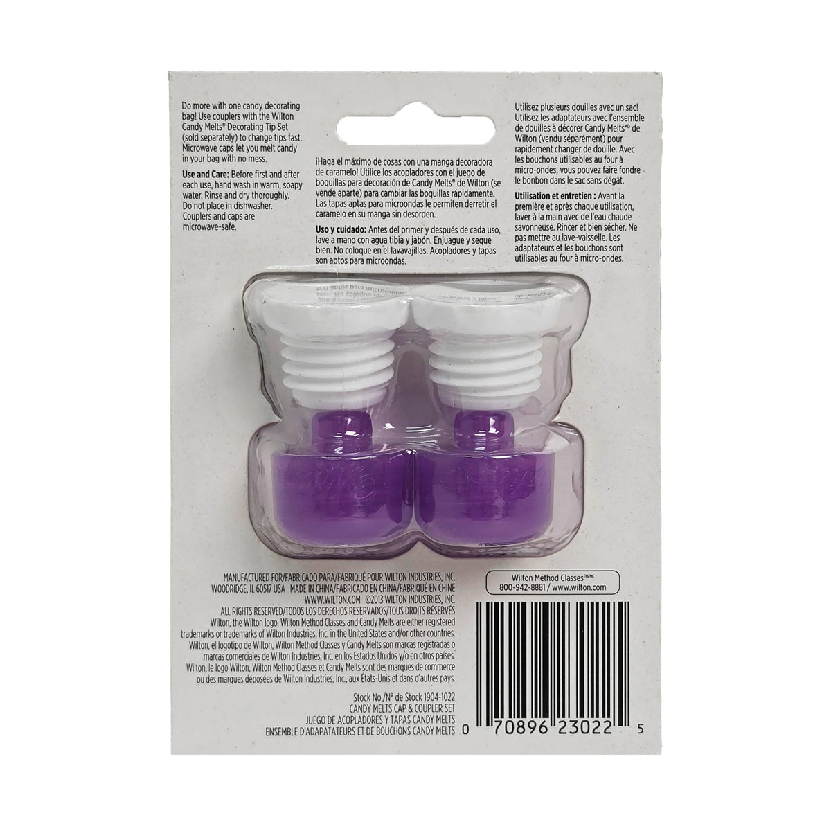 CANDY MELTS CAP & COUPLER SET 2 SETS (#59901)