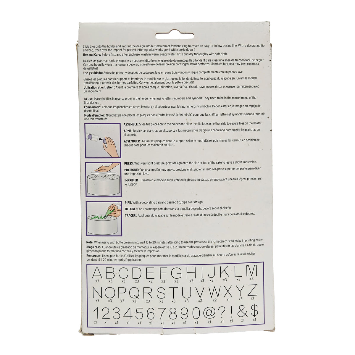 LETTER PRESS SET 2104-0236 (#59992)