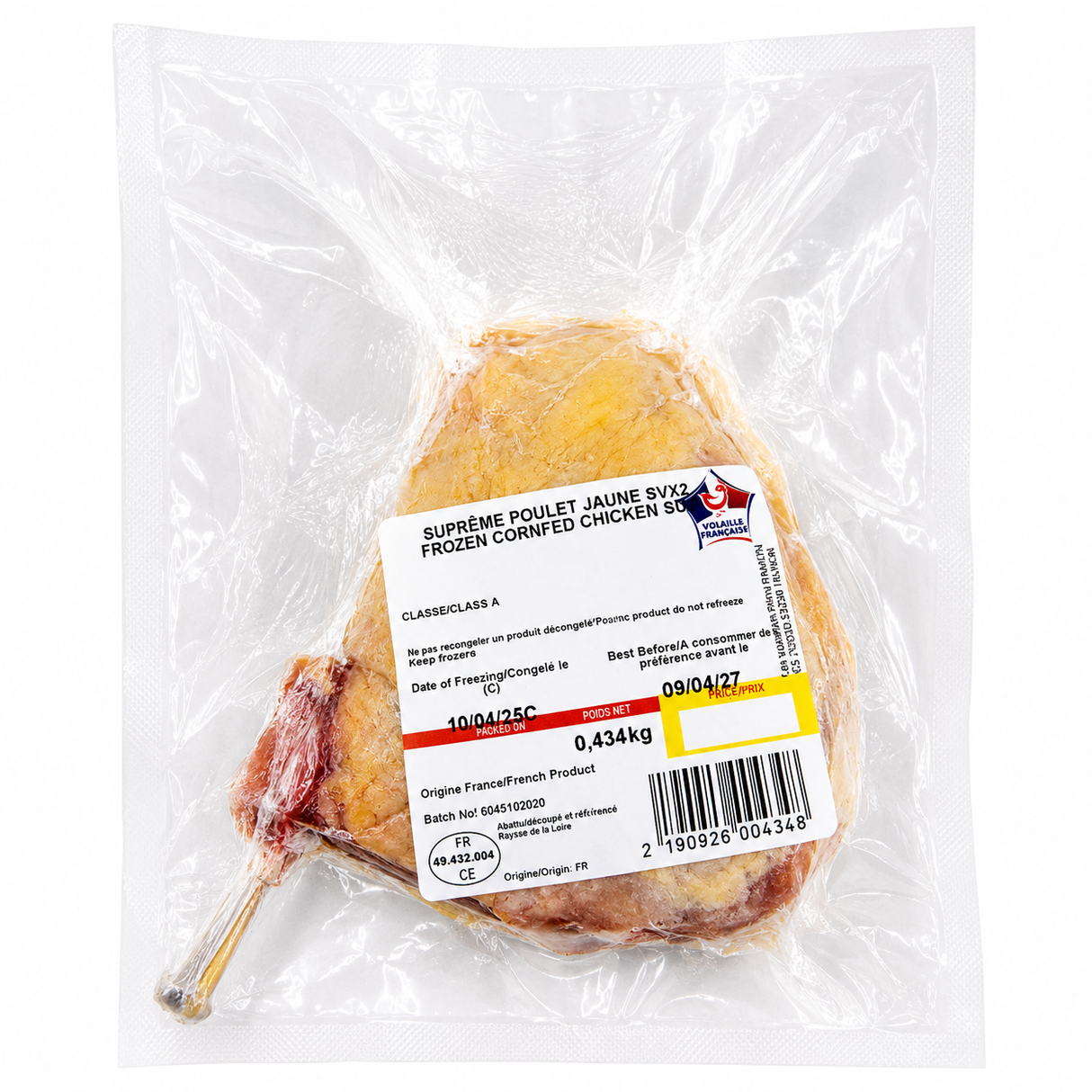 CORNFED YELLOW CHICKEN FILLETS 2X200G (#128062)
