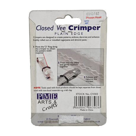 CLOSED VEE CRIMPER PLAIN EDGE SET 2 PIECES 13 MM AND 19 MM (#60182)