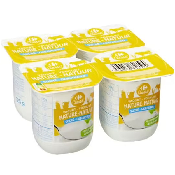 Yaourts Au Lait Entier Sucre Au Sucre De Canne