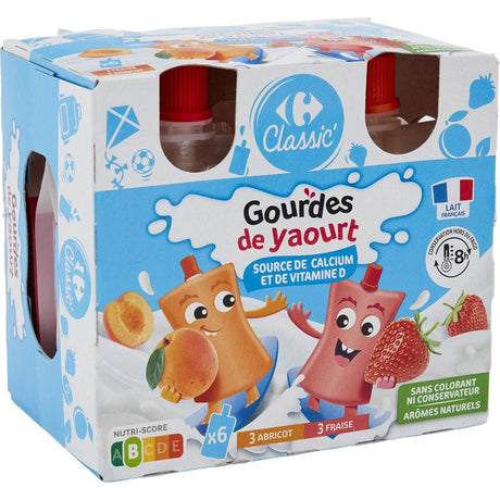 Gourdes De Yaourt Abricot Et Fraise