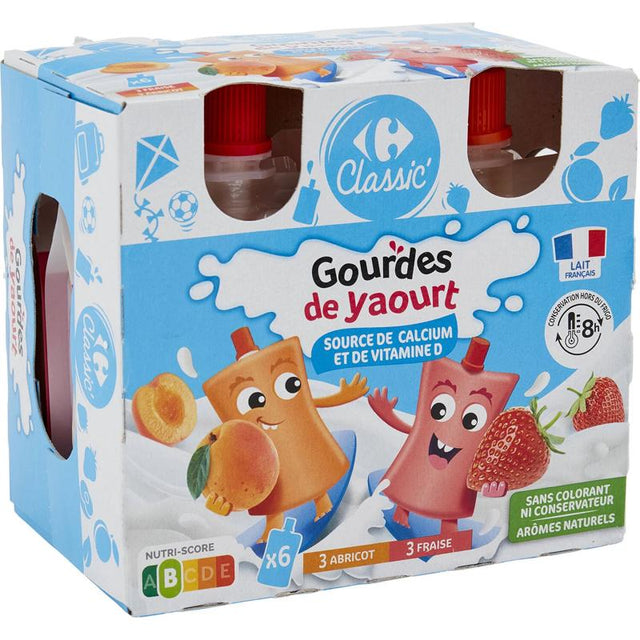 Gourdes De Yaourt Abricot Et Fraise